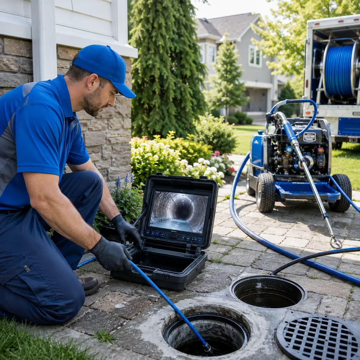 Outdoor drain cleaning professionals serving New Bavaria, OH