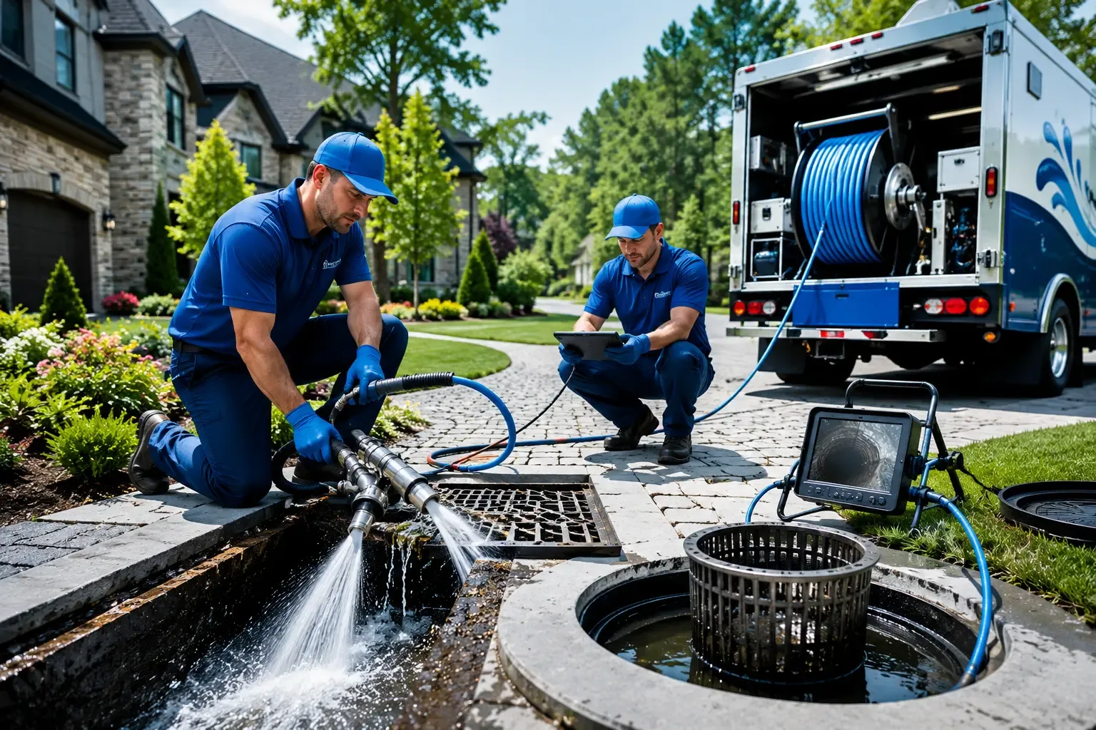 Local outdoor drain cleaning professionals in New Bavaria, OH